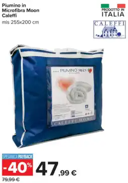 Carrefour Piumino in Microfibra Moon Caleffi offerta