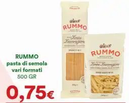 Supermercati Pasquale Prisco RUMMO pasta di semola offerta
