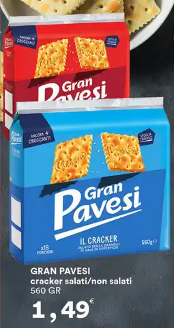 Supermercati Pasquale Prisco GRAN PAVESI cracker salati/non salati offerta