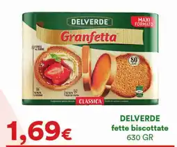 Supermercati Pasquale Prisco DELVERDE fette biscottate offerta