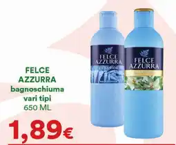 Supermercati Pasquale Prisco FELCE AZZURRA bagnoschiuma offerta