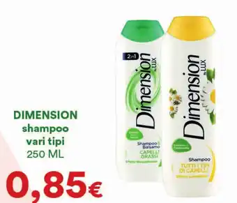 Supermercati Pasquale Prisco DIMENSION shampoo offerta