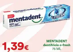 Supermercati Pasquale Prisco MENTADENT dentifricio c-fresh offerta