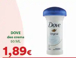 Supermercati Pasquale Prisco DOVE deo crema offerta