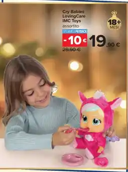 Carrefour Cry Babies Loving Care IMC Toys offerta
