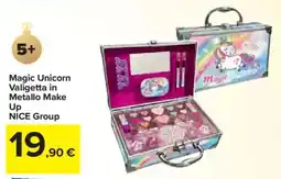 Carrefour Magic Unicorn Valigetta in Metallo Make Up NICE Group offerta