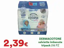 Supermercati Pasquale Prisco DERMACOTONE salviette imbevute tripack offerta