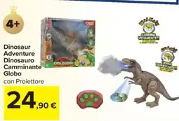 Carrefour Dinosaur Adventure Dinosauro Camminante Globo offerta