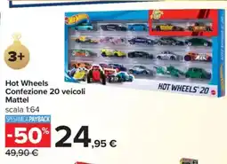 Carrefour Hot Wheels Confezione 20 veicoli Mattel offerta