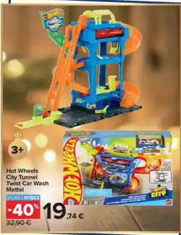 Carrefour Hot Wheels City Tunnel Twist Car Wash Mattel offerta