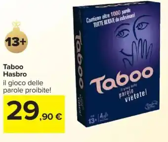 Carrefour Taboo Hasbro offerta
