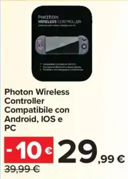 Carrefour Photon Wireless Controller Compatibile con Android, IOS e PC offerta