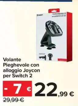 Carrefour Volante Pieghevole con alloggio Joycon per Switch 2 offerta