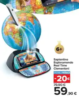 Carrefour Sapientino Esploramondo Real Time Clementoni offerta