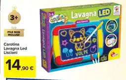 Carrefour Carotina Lavagna Led Lisciani offerta