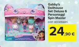 Carrefour Gabby's Dollhouse Set Deluxe 6 Personaggi Spin Master con accessori offerta