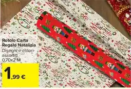 Carrefour Rotolo Carta Regalo Natalizia offerta