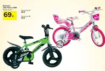 Carrefour Biciclette Little Heart o R88 Ruota da 12" offerta