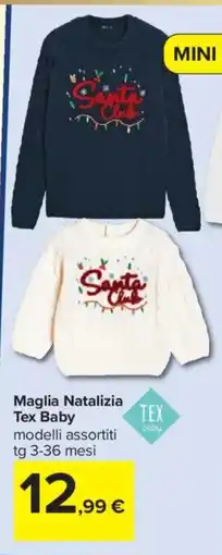 Carrefour Maglia Natalizia Tex Baby offerta
