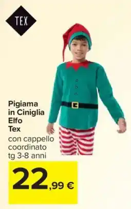 Carrefour Pigiama in Ciniglia Elfo Tex offerta