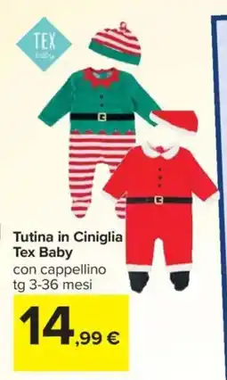 Carrefour Tutina in Ciniglia Tex Baby offerta