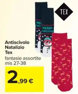 Carrefour Antiscivolo Natalizio Tex offerta