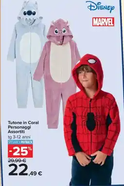 Carrefour Tutone in Coral Personaggi offerta