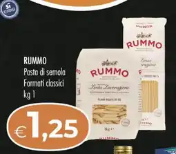 MerSi Supermercati RUMMO Pasta di semola Formati classici offerta