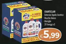 MerSi Supermercati CHANTECLAIR Detersivo liquido lavatrice offerta