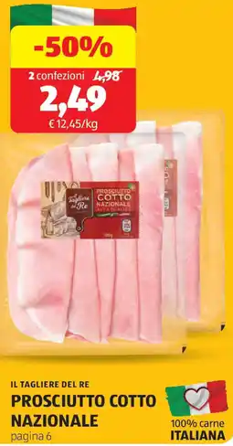 ALDI Il tagliere del re prosciutto cotto nazionale offerta