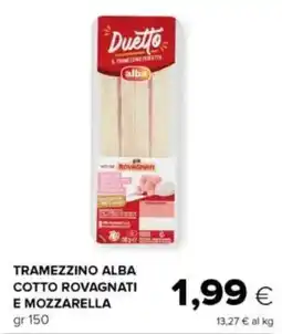 Tigre Tramezzino alba cotto rovagnati e mozzarella offerta