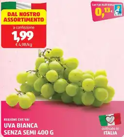 ALDI Regione che vai uva bianca senza semi offerta