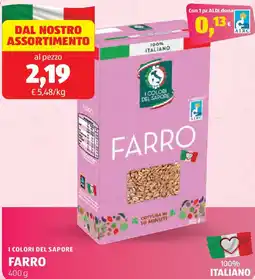 ALDI Icolori del sapore farro offerta