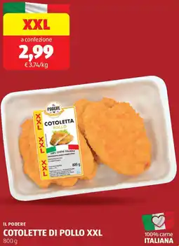 ALDI Il podere cotolette di pollo XXL offerta