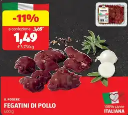 ALDI Il podere fegatini di pollo offerta