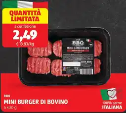 ALDI BBQ Mini burger di bovino offerta