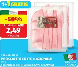 ALDI Il tagliere del re prosciutto cotto nazionale offerta
