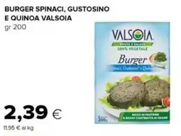 Tigre Burger spinaci, gustosino e quinoa VALSOIA offerta