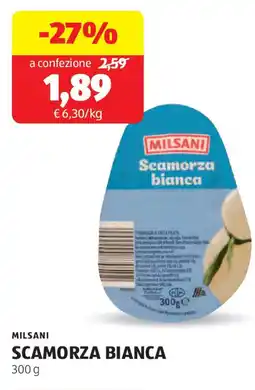 ALDI Milsani scamorza bianca offerta