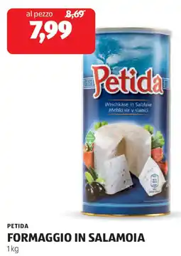 ALDI Petida formaggio in salamoia offerta