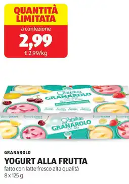 ALDI Granarolo yogurt alla frutta offerta