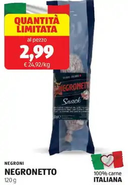 ALDI Negroni negronetto offerta