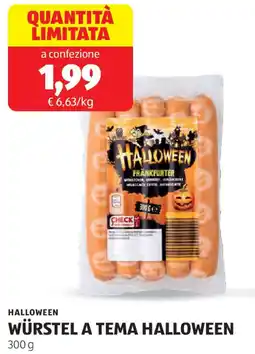 ALDI Halloween würstel a tema halloween offerta
