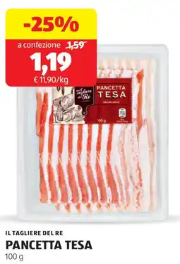 ALDI Il tagliere del re pancetta tesa offerta
