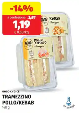ALDI Good choice tramezzino pollo/kebab offerta