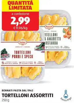 ALDI Bennati pasta dal 1962 tortelloni offerta