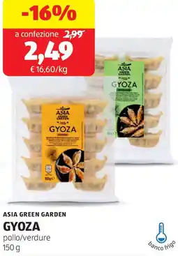 ALDI Asia green garden gyoza offerta