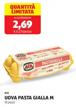 ALDI Aia uova pasta gialla M 10 pezzi offerta
