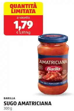 ALDI Barilla sugo amatriciana offerta
