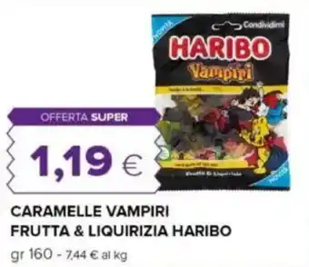 Tigre Caramelle vampiri frutta & liquirizia HARIBO offerta